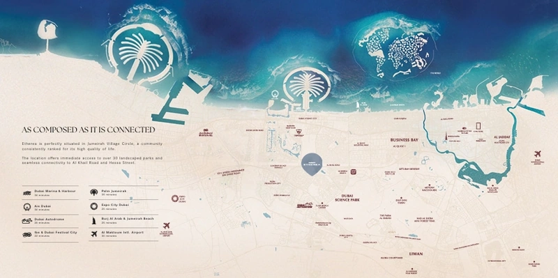 Binghatti Etherea Location View