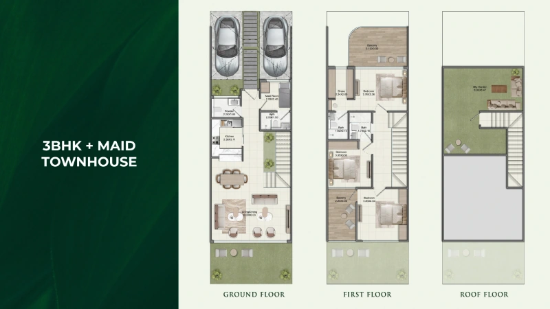 3 BR Townhouse